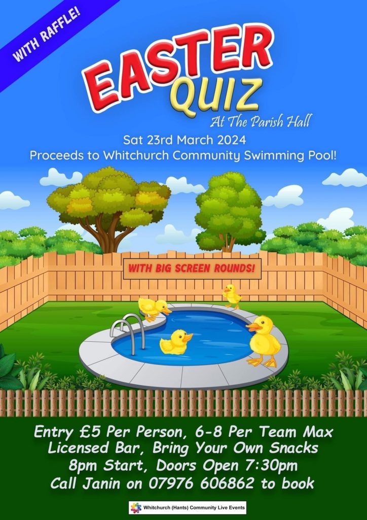 Easter Quiz in aid of Whitchurch Community swimming pool